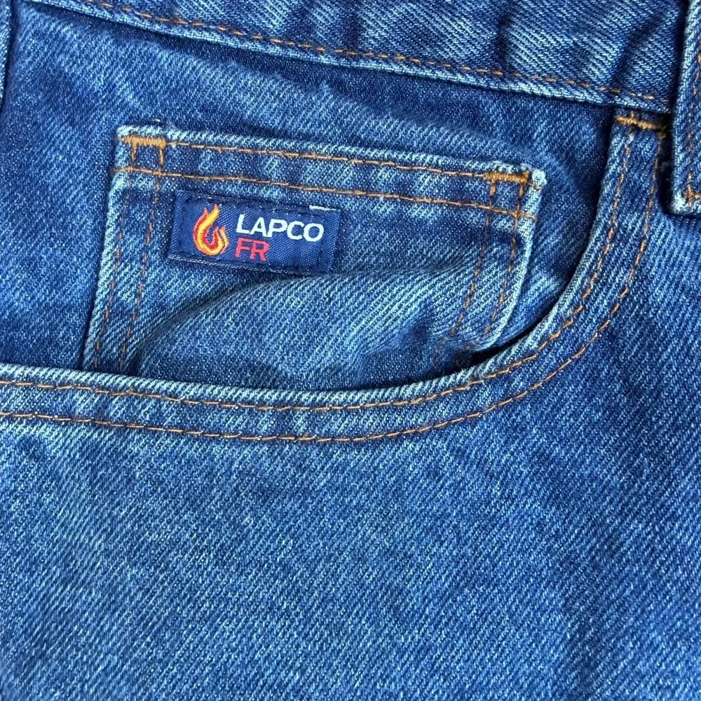 LAPCO FR Jeans Mens 42x32 Blue Protect 450 Denim Flame Resistant D-PIND Workwear